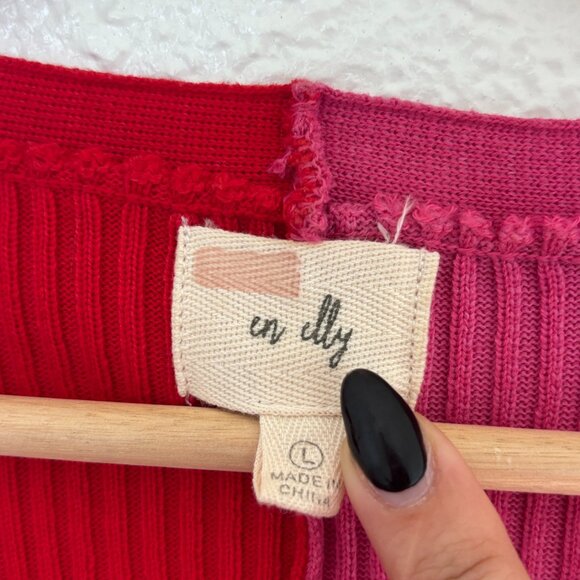 En Elly Colorblock Sweater Dress Size L - Picture 3 of 6